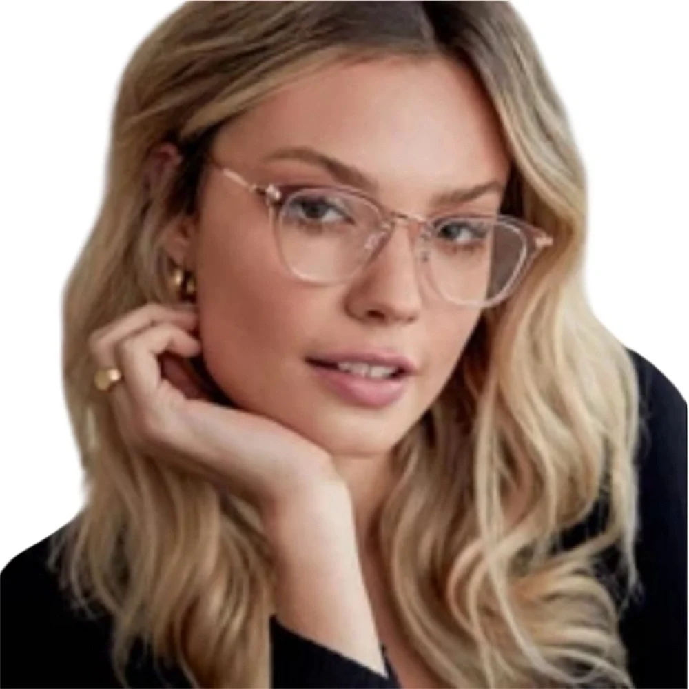 DIFF Caden Blue Light Glasses Vintage Crystal Frame Bluelight Blocking Lens NWT